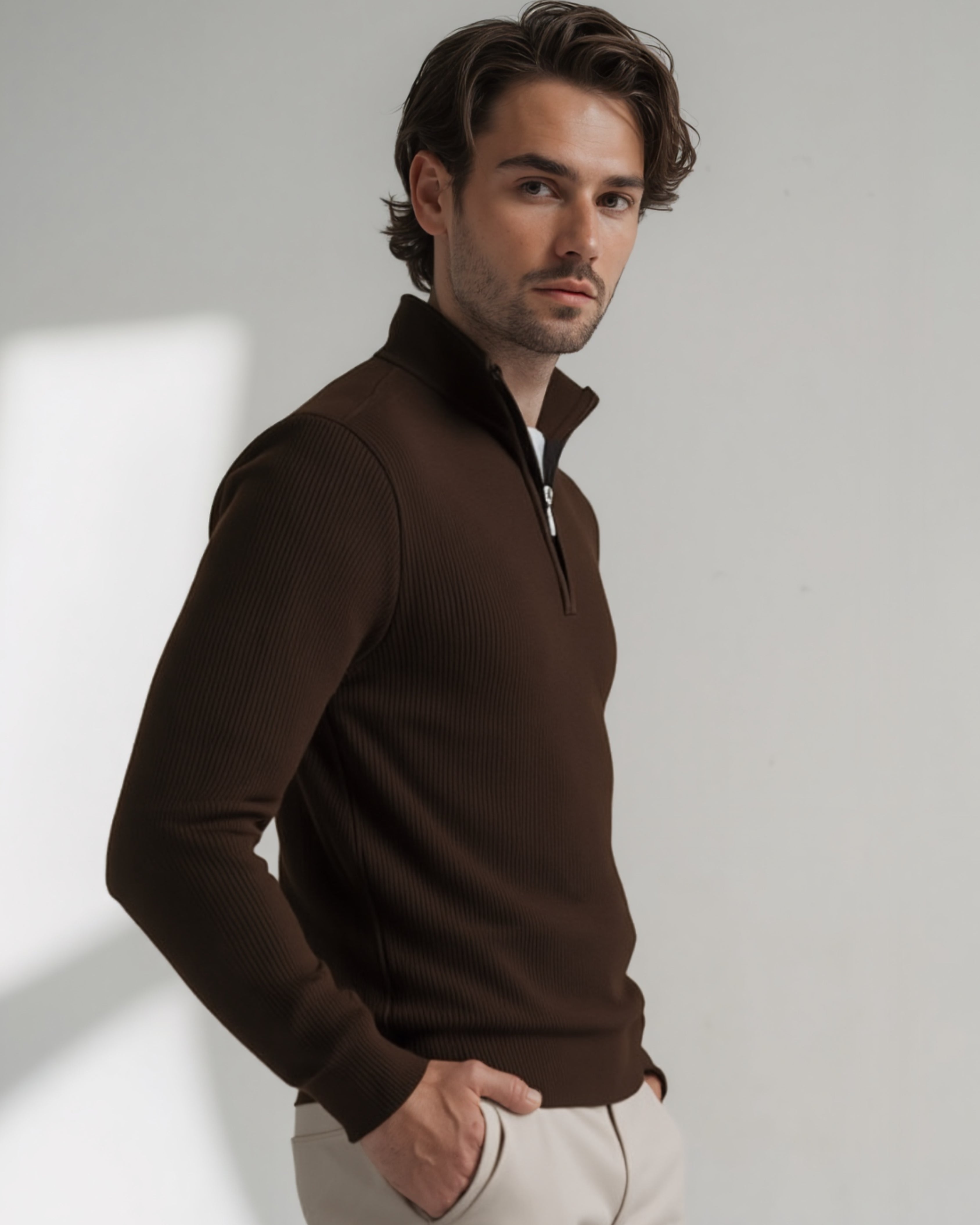 Bleecker Sweater Semi Cierre - Regular Fit