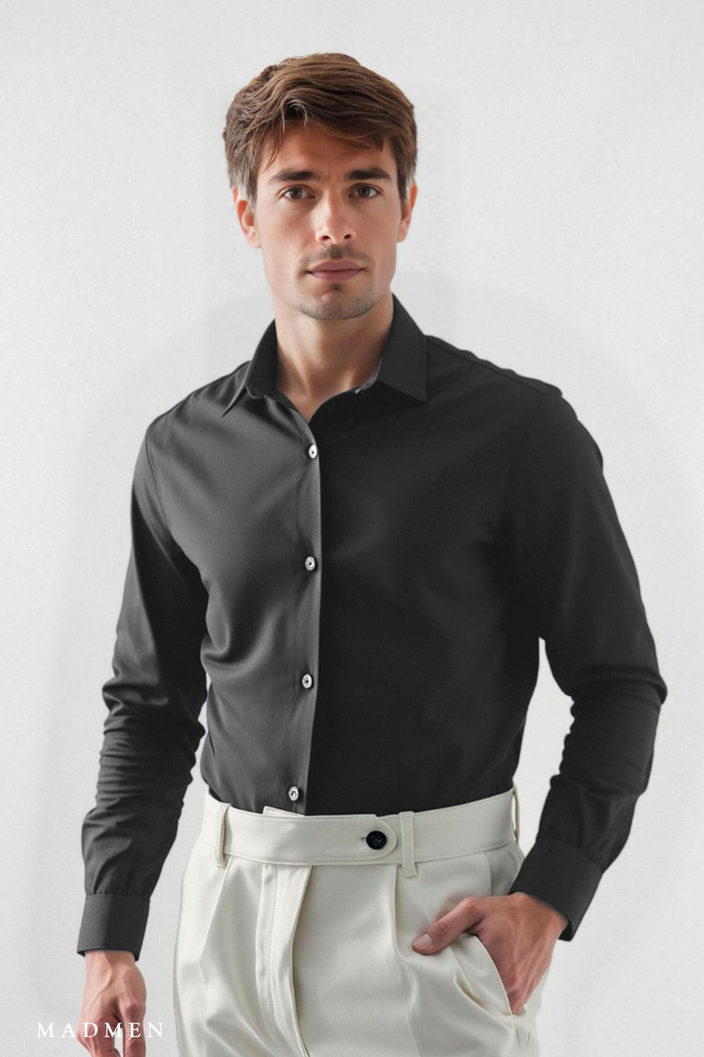 Camisa Sutton de tela premium – Slim Fit