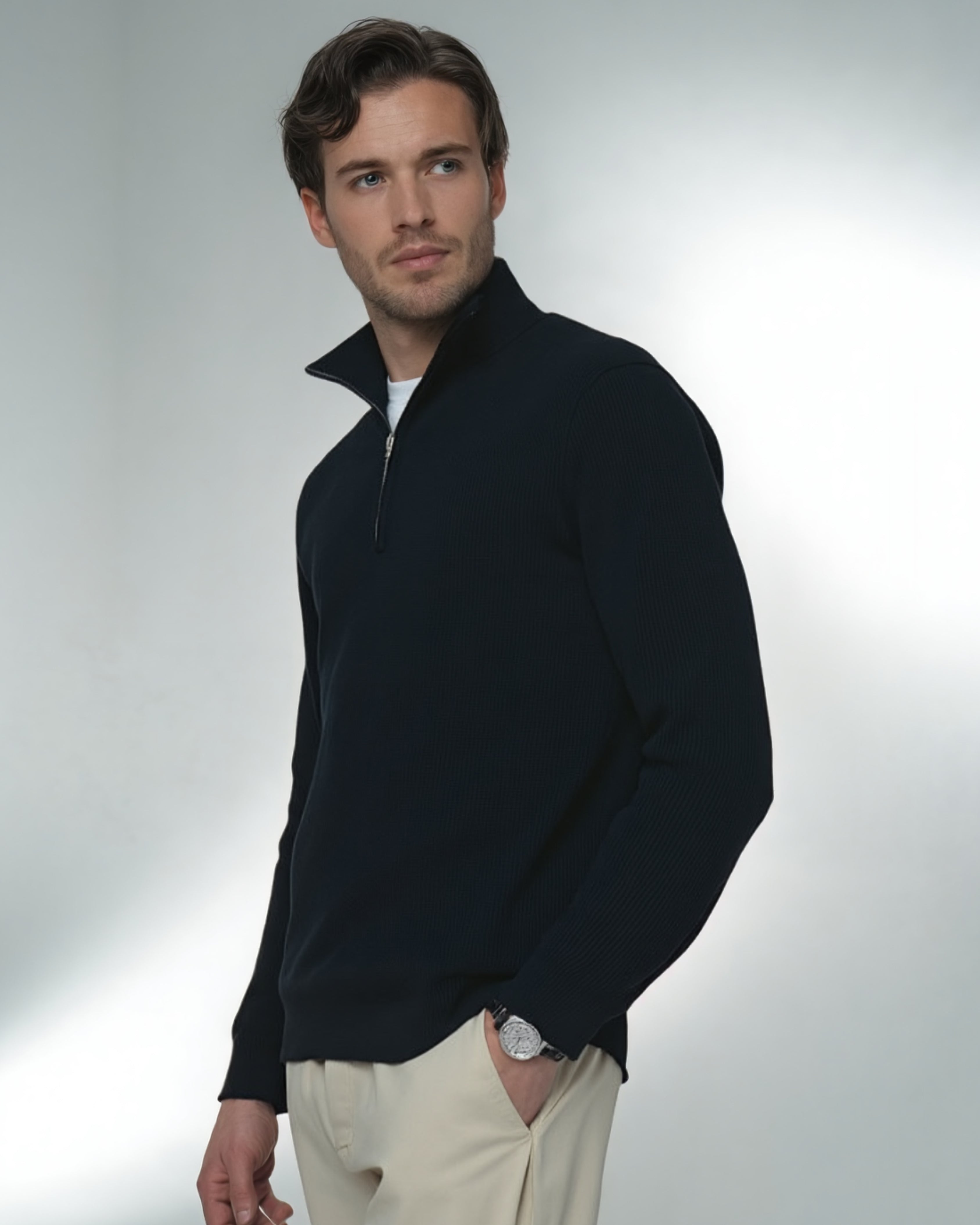 Bleecker Sweater Semi Cierre - Regular Fit