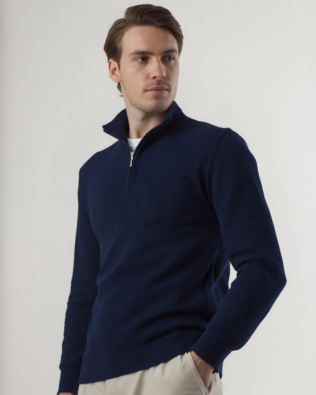 Bleecker Sweater Semi Cierre - Regular Fit
