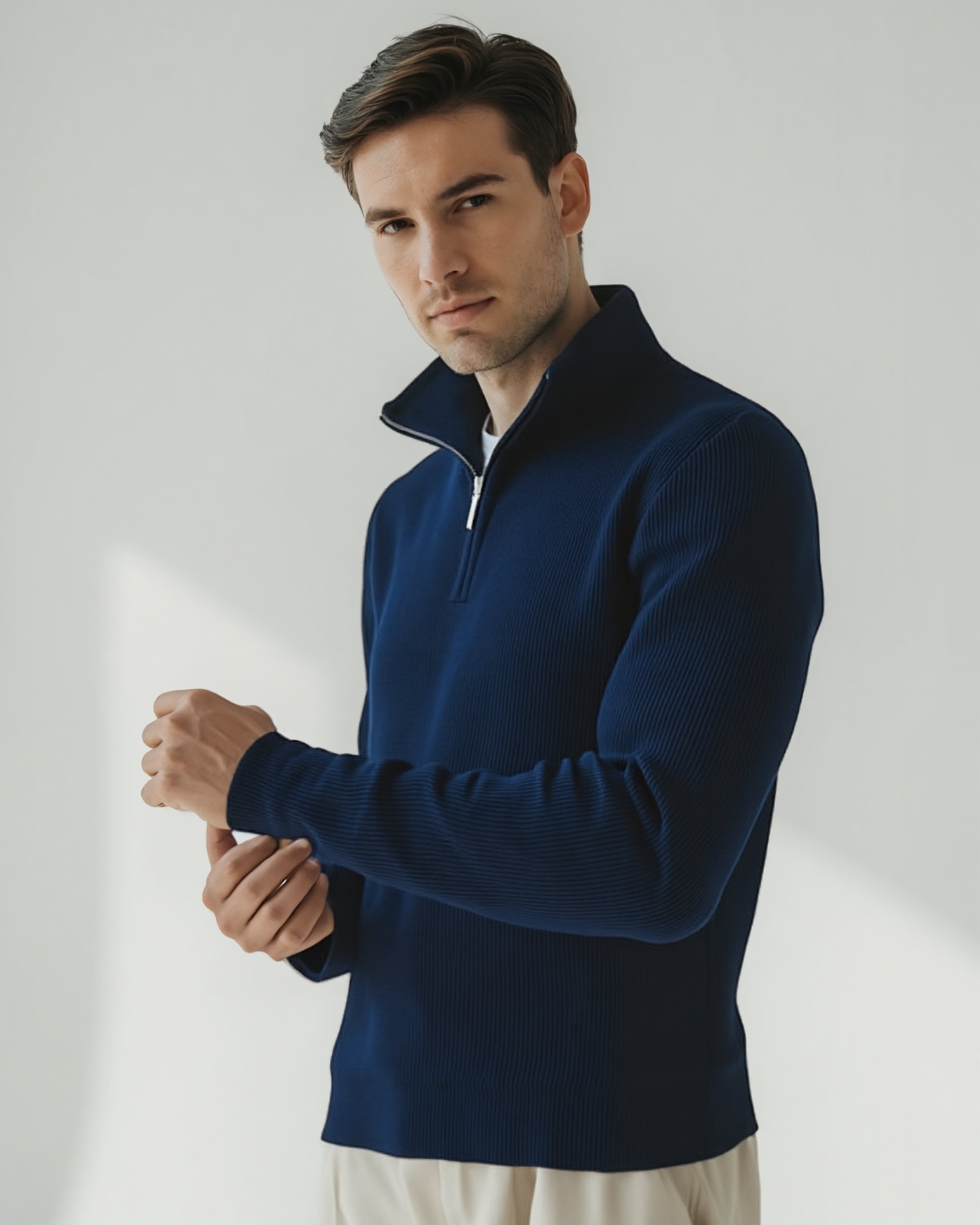 Bleecker Sweater Semi Cierre - Regular Fit