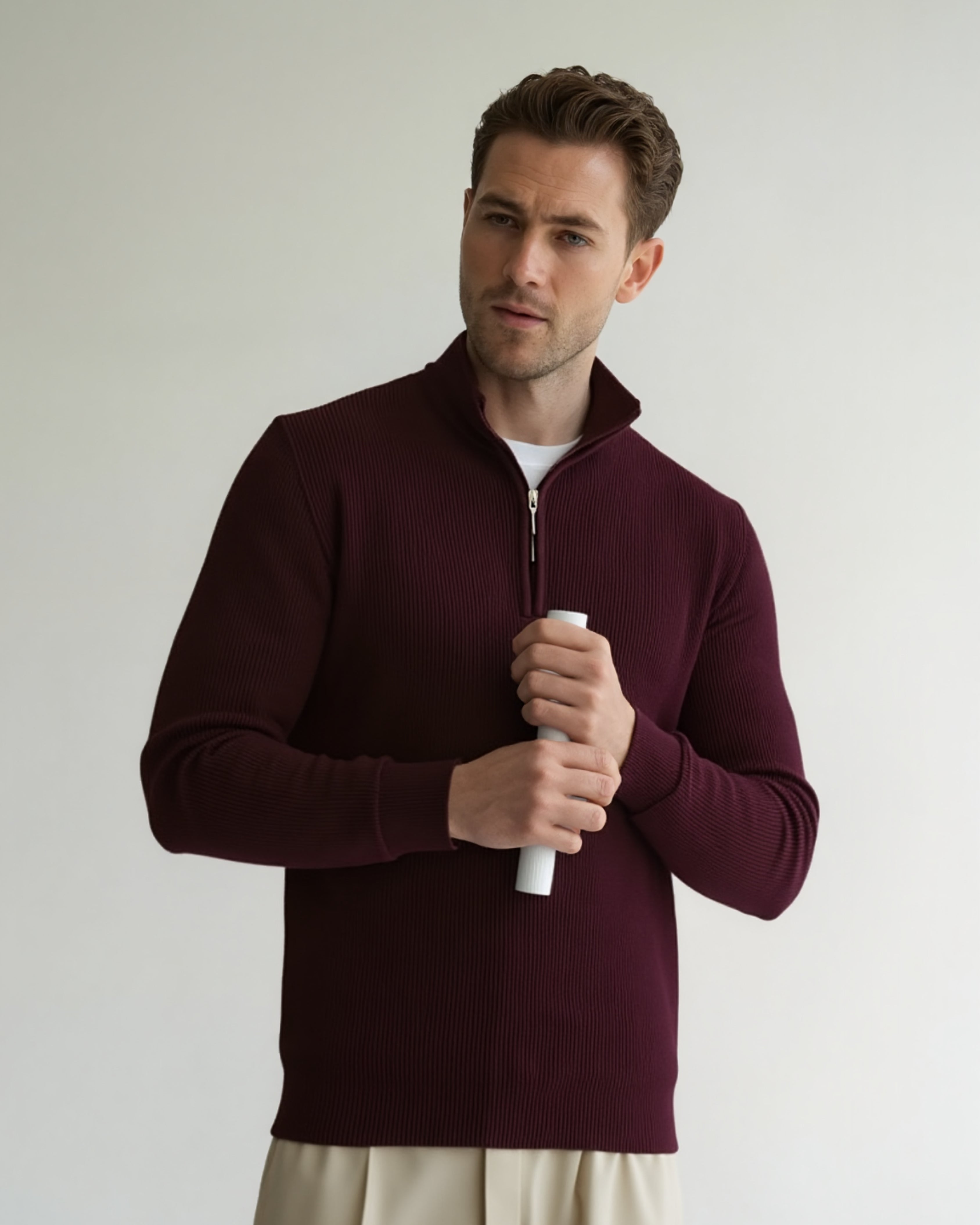 Bleecker Sweater Semi Cierre - Regular Fit