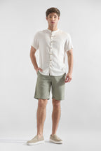 Camisa de Lino Manga Corta