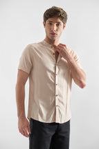 Camisa de Lino Manga Corta
