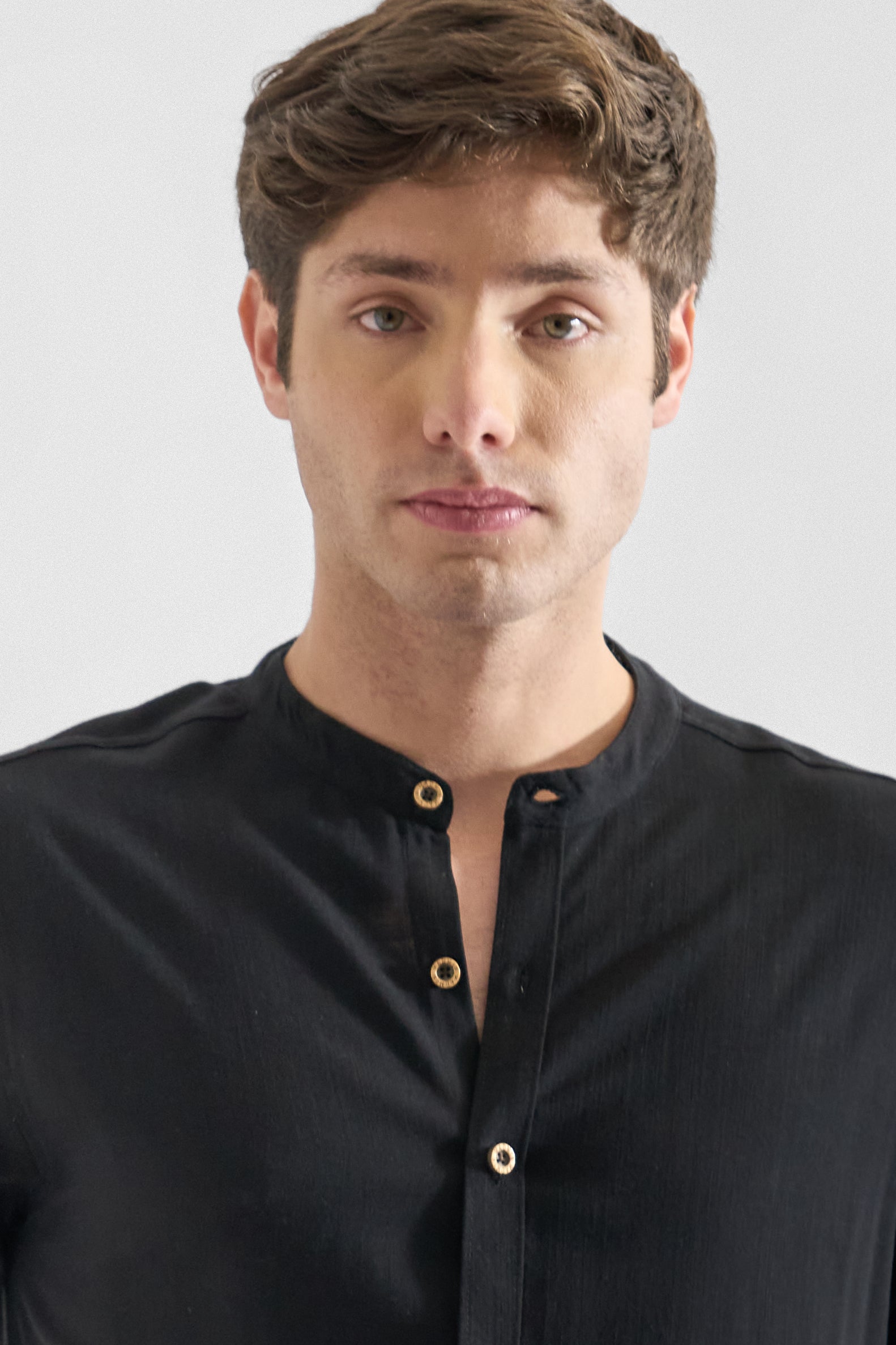 Camisa de Lino Manga Corta