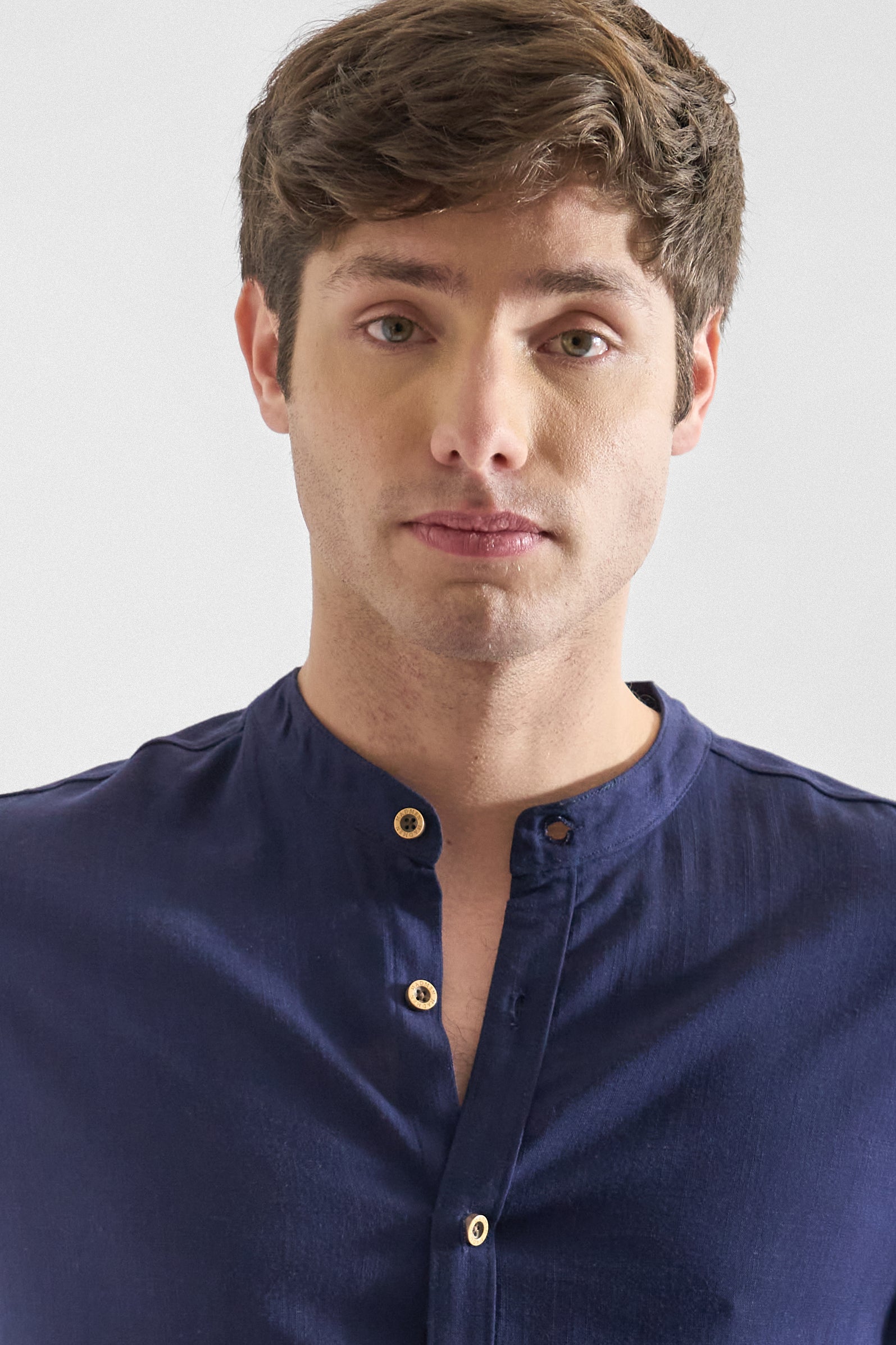 Camisa de Lino Manga Corta