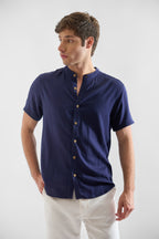 Camisa de Lino Manga Corta