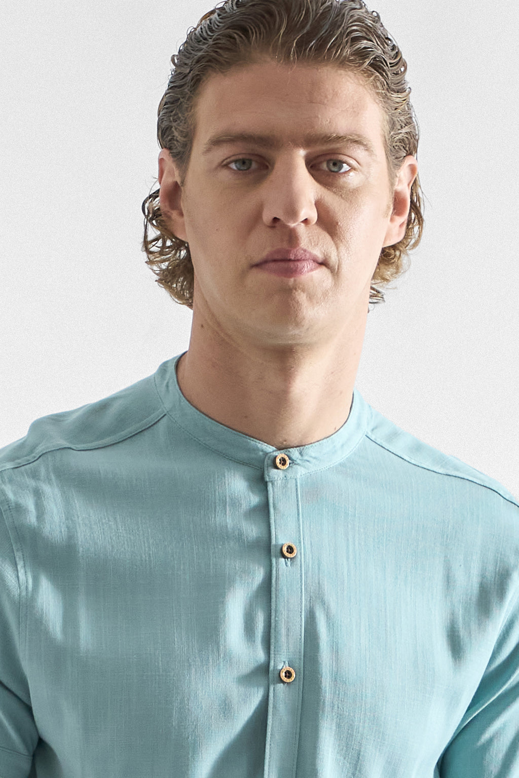 Camisa de Lino Manga Corta