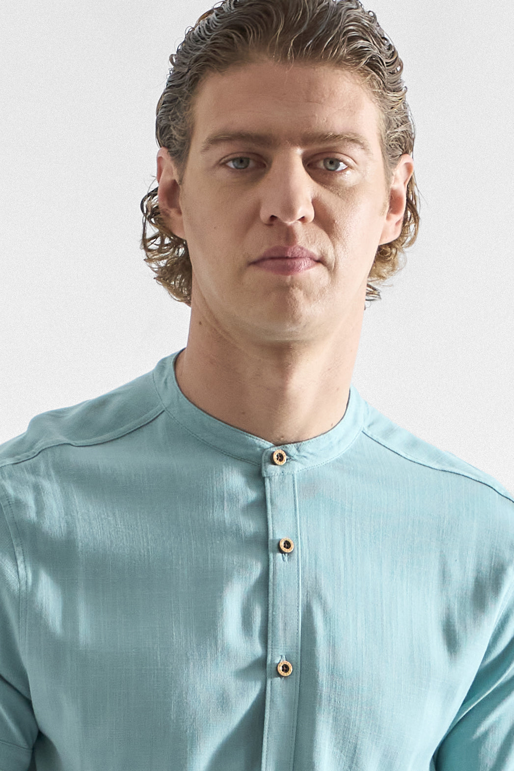 Camisa de Lino Manga Corta