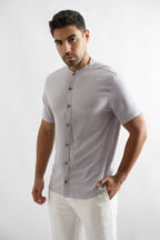 Camisa de Lino Manga Corta