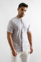 Camisa de Lino Manga Corta