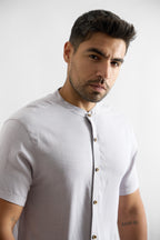Camisa de Lino Manga Corta