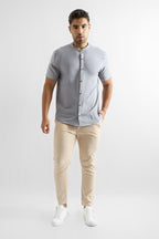 Camisa de Lino Manga Corta