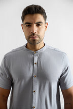 Camisa de Lino Manga Corta