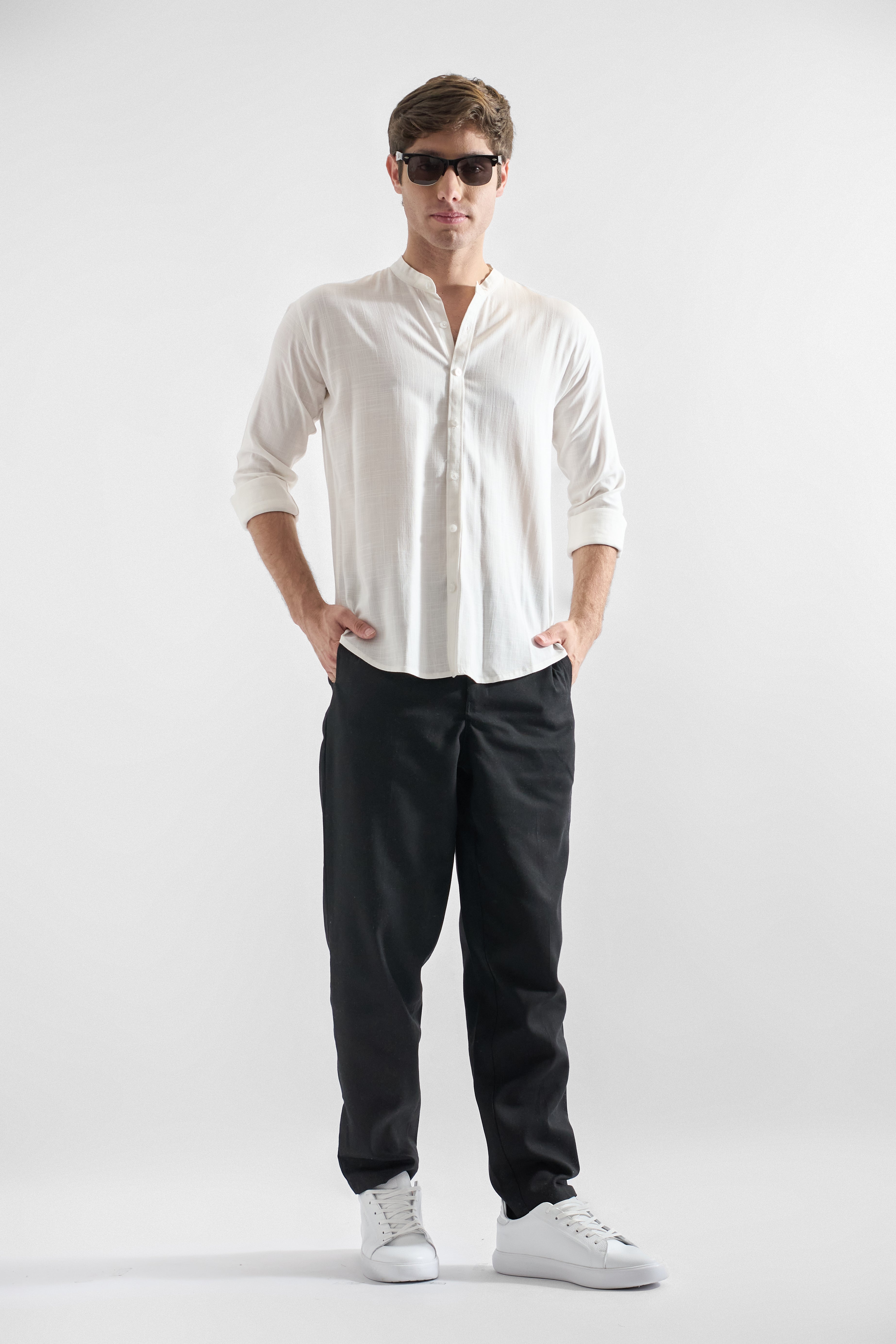 Camisa de Lino Manga Larga